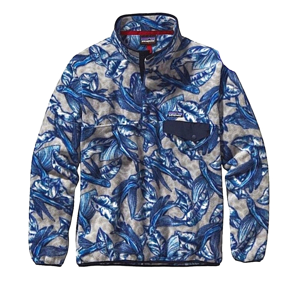 Patagonia Synchilla Fleece Flying Fish Print RARE Medium